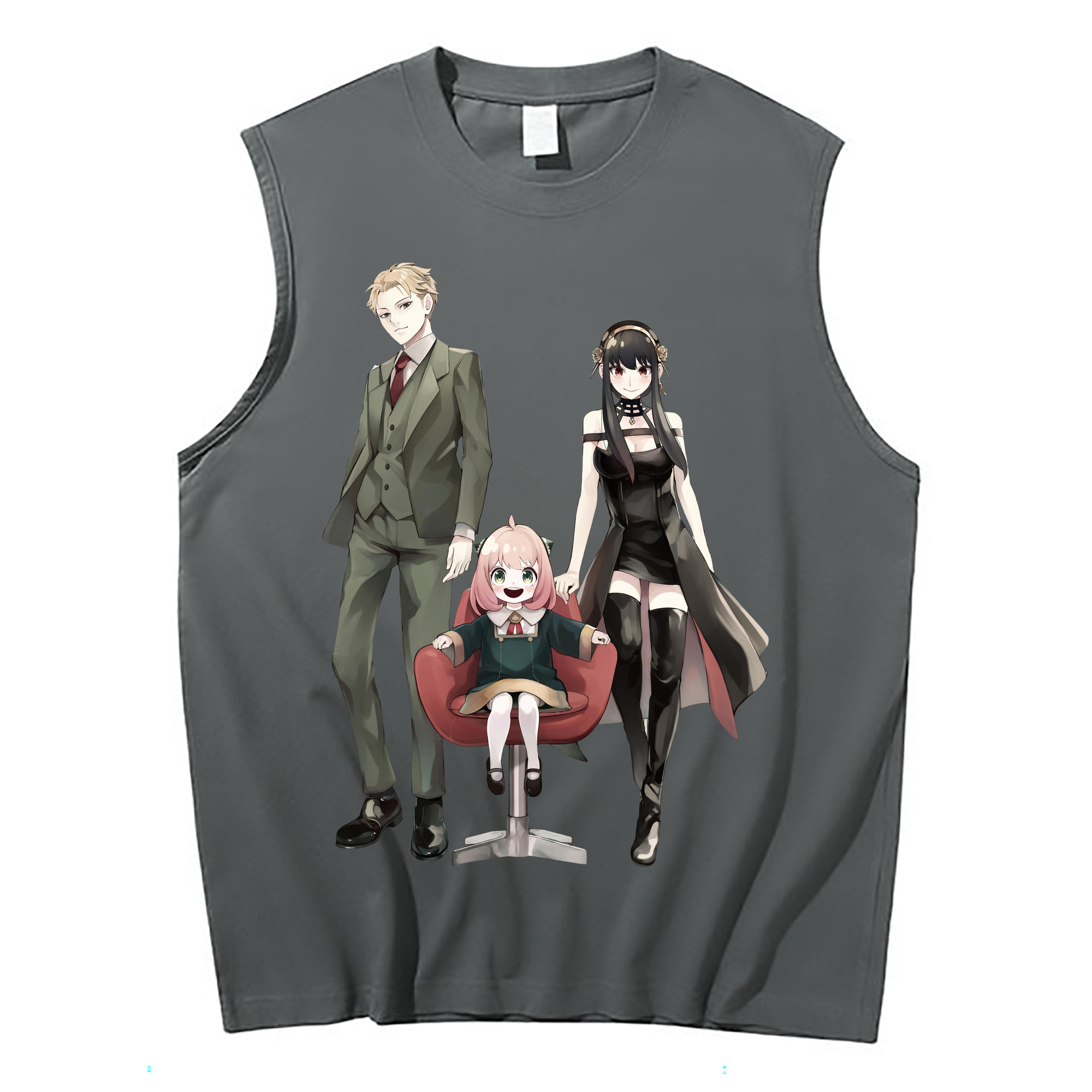 （画像用） SPY×FAMILY间谍家家酒 コットン100％タンクトップ（フロントプリント）